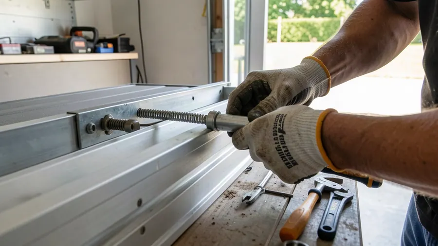 An engineer testing an electric gate control board